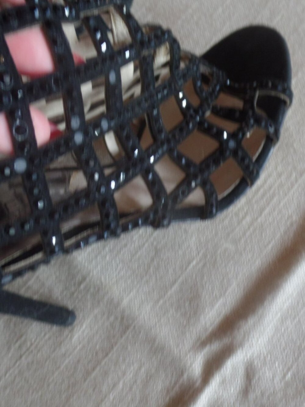 Michael Kors Crystal Embellished Cage Bootie